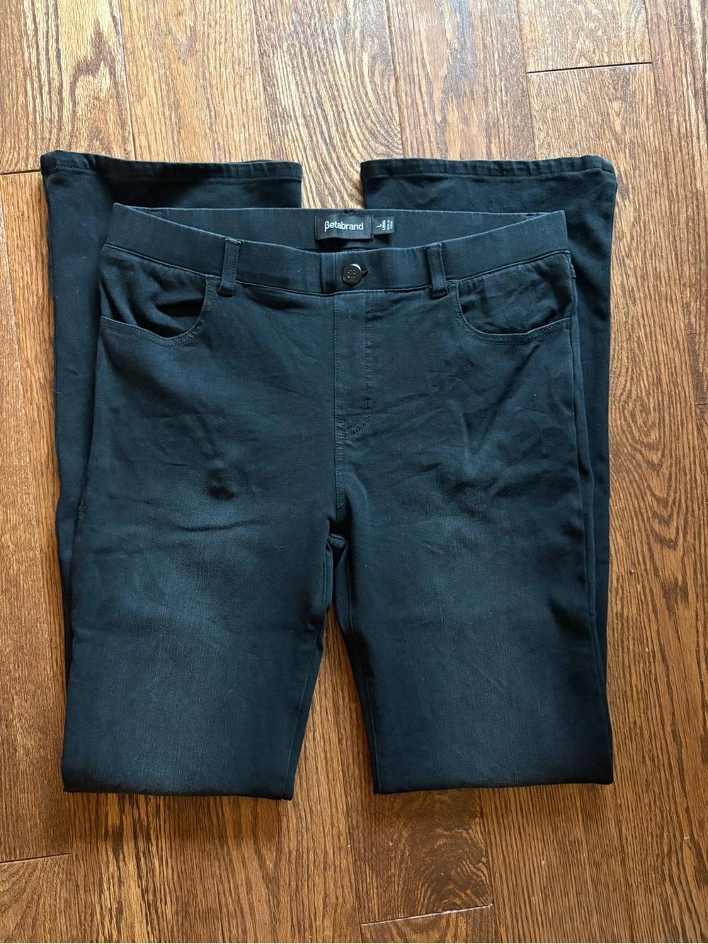 Betabrand woman’s Black Jeans
